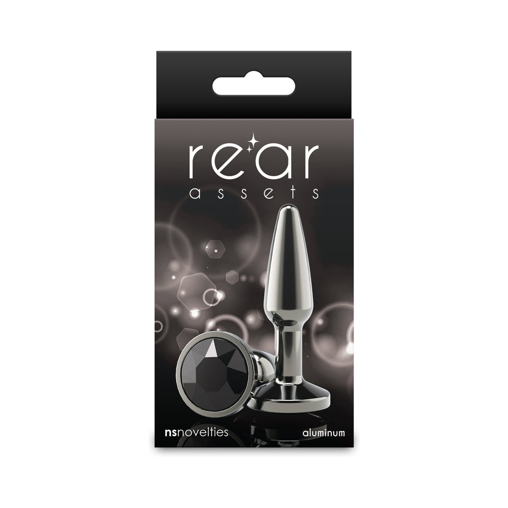 Rear Assets Tapered Anal Plug - GM/Black (Small)